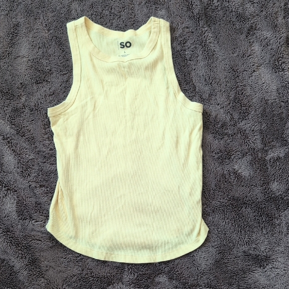 SO Other - SO Teens Light Yellow Tank Top
